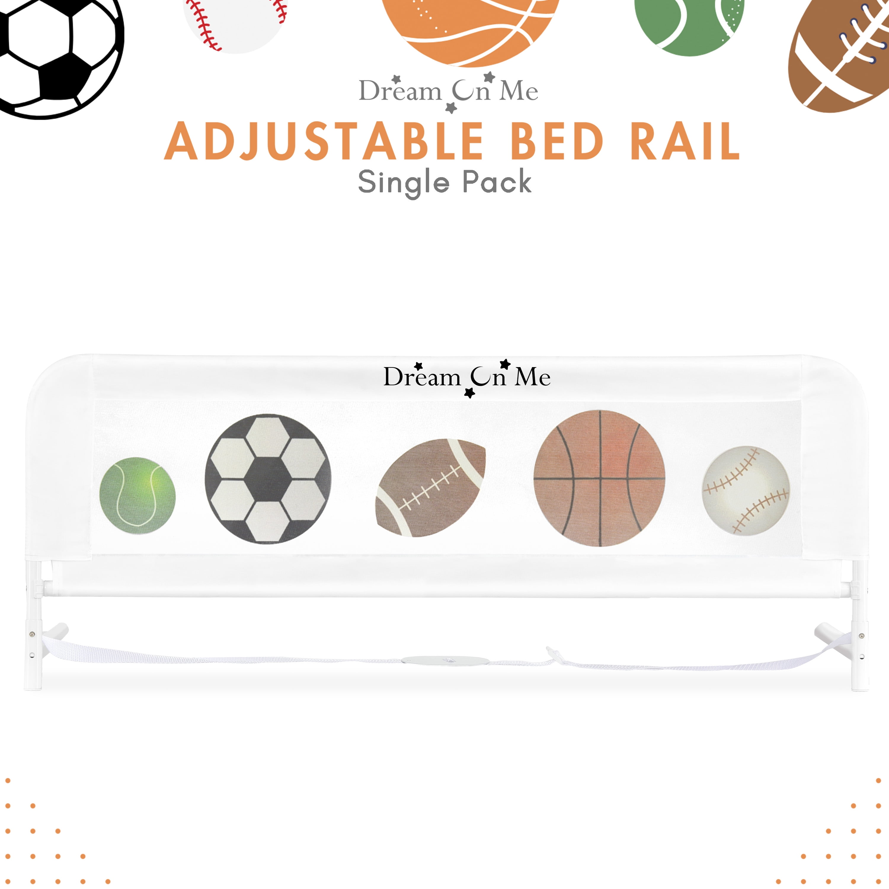 Dream on me adjustable mesh bed rail online