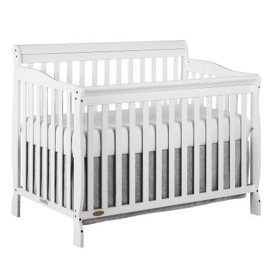Dream On Me Ashton 5-in-1 Convertible Crib, White, Greenguard Gold and JPMA Certified - image 1 of 14