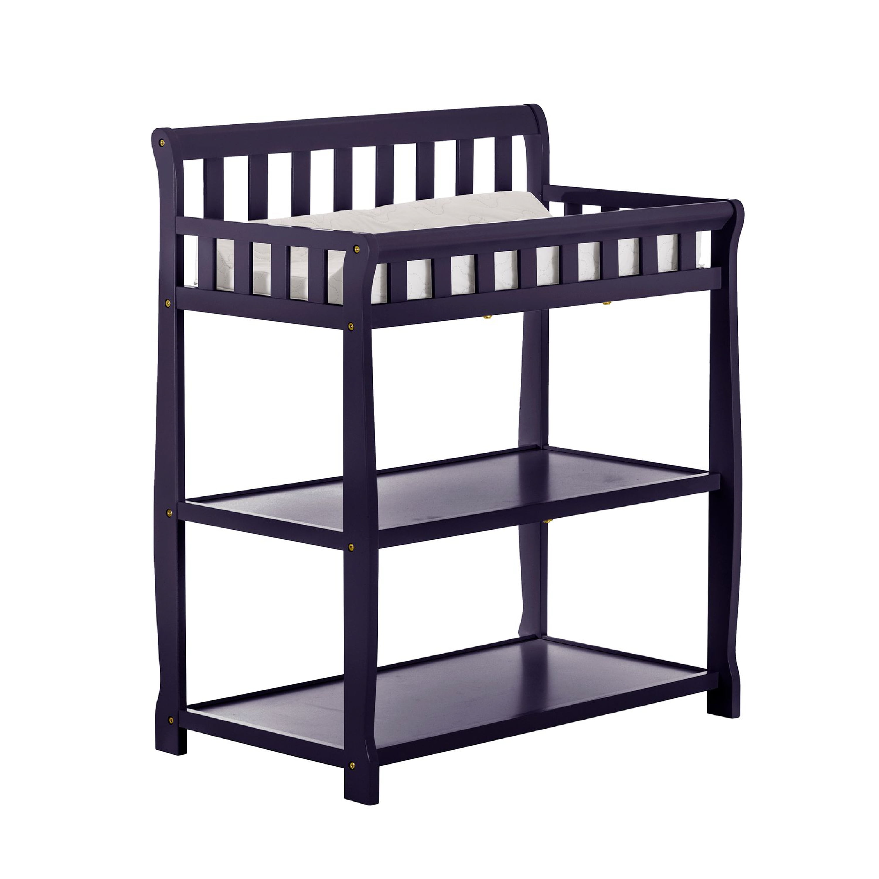 Navy Pinewood 2-in-1 Changing Table with Safety Strap