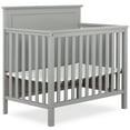 thumbnail interactive-video image 1 of Dream On Me Ava 4-in-1 Convertible Mini Crib, Pebble Grey, 1 of 12