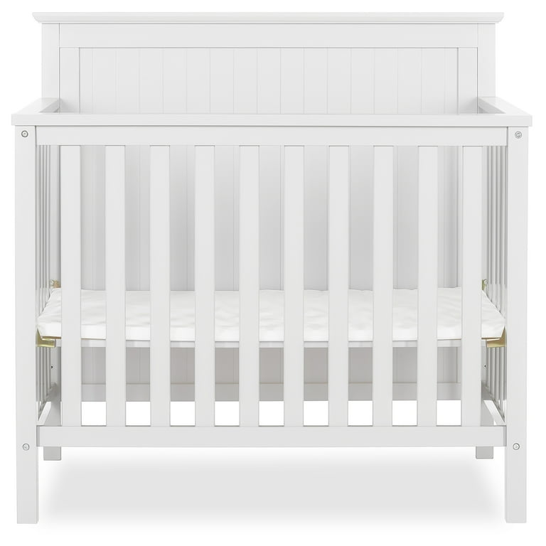 Dream On Me Ava 4 in 1 Convertible Mini Crib in White Greenguard Gold Certified Non Toxic Finish Comes with 1 Mattress Pad with 3 Mattress Height Settings White 1 Count Pack of 1 Walmart