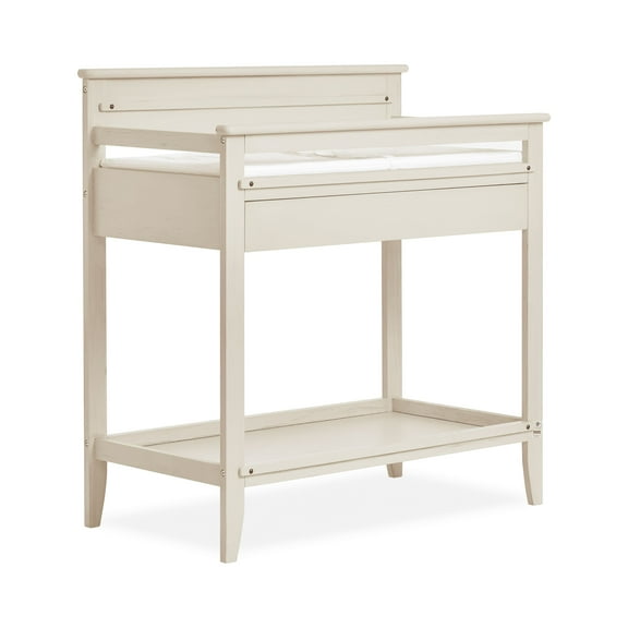 Dream On Me Bayfield Changing Table, JPMA & Greenguard Gold Certified, Glazed Brush White