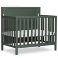 thumbnail image 1 of Dream On Me Bellport 4 in 1 Convertible Mini Crib In Green, 1 of 9