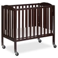 thumbnail image 1 of Dream On Me Birch 3-in-1 Folding Portable Mini Crib, Espresso, 1 of 11