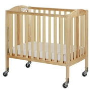 Dream On Me Birch 3-in-1 Folding Portable Mini Crib, Natural