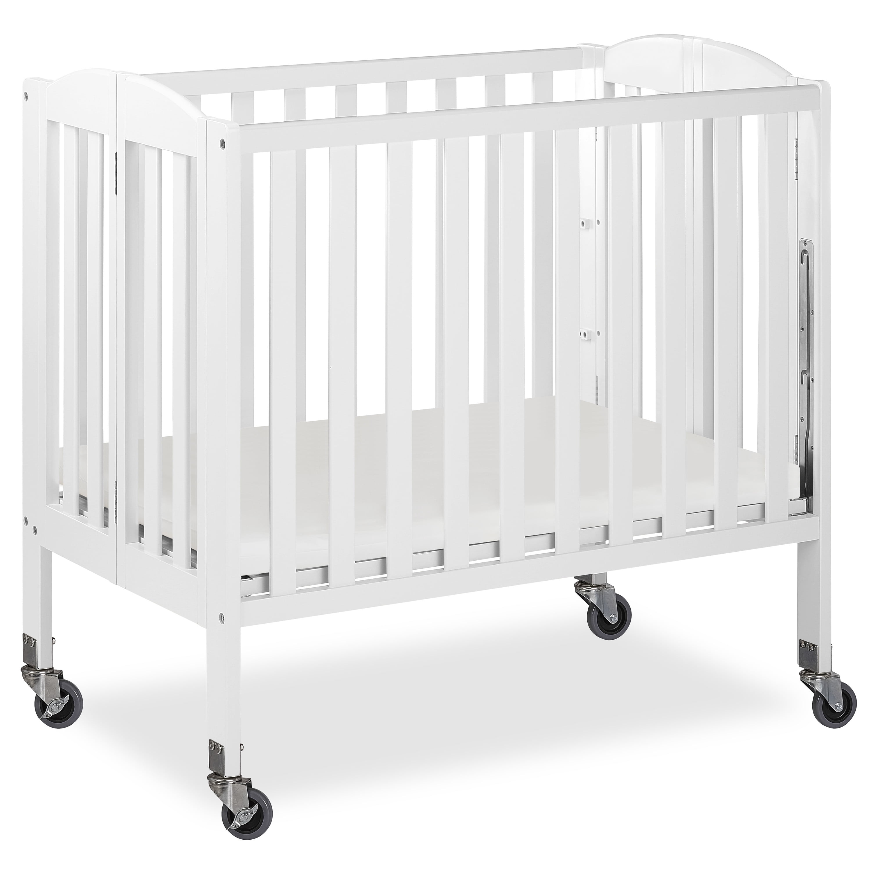 Dream On Me, 3 in 1 Birch Folding Portable Crib - White