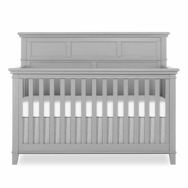 Dream On Me Blue Ridge 4 in 1 Convertible Crib in Pebble Grey, Three