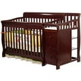 Dream On Me Brody 5in1 Convertible Crib with Changer, Cherry