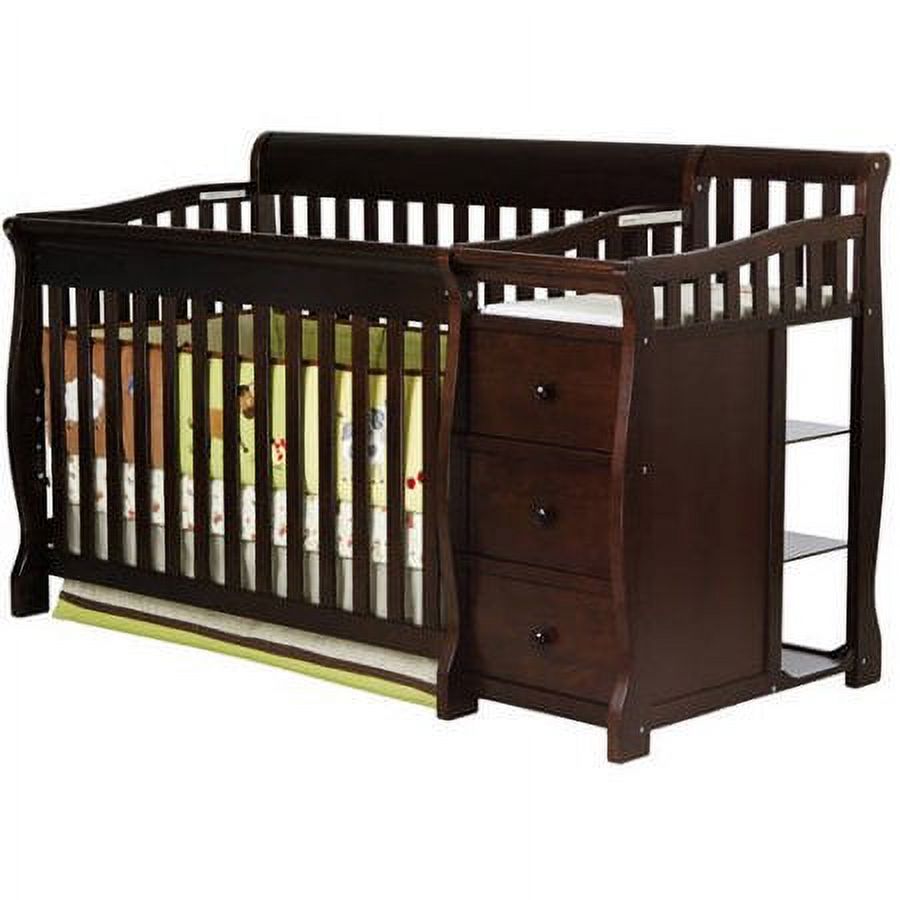 Dream On Me Brody 5-in-1 Convertible Crib with Changer, Espresso - image 1 of 4