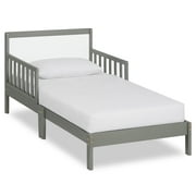 Dream On Me Brookside Toddler Bed, Steel Grey/White