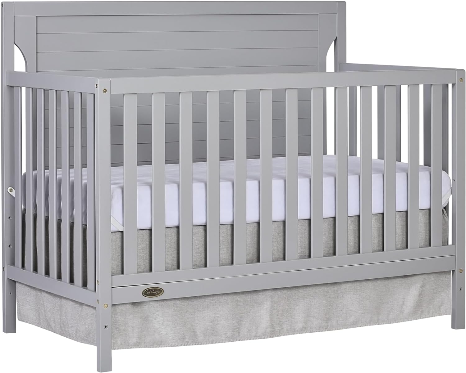 Dream On Me Cape Cod 5-In-1 Convertible Crib In Pebble Grey, Greenguard Gold And JPMA Certified, Built Of Sustainable New Zealand Pinewood, 3 Mattress Height Positions Pebble Grey Inch (Pack of 1) - image 1 of 8