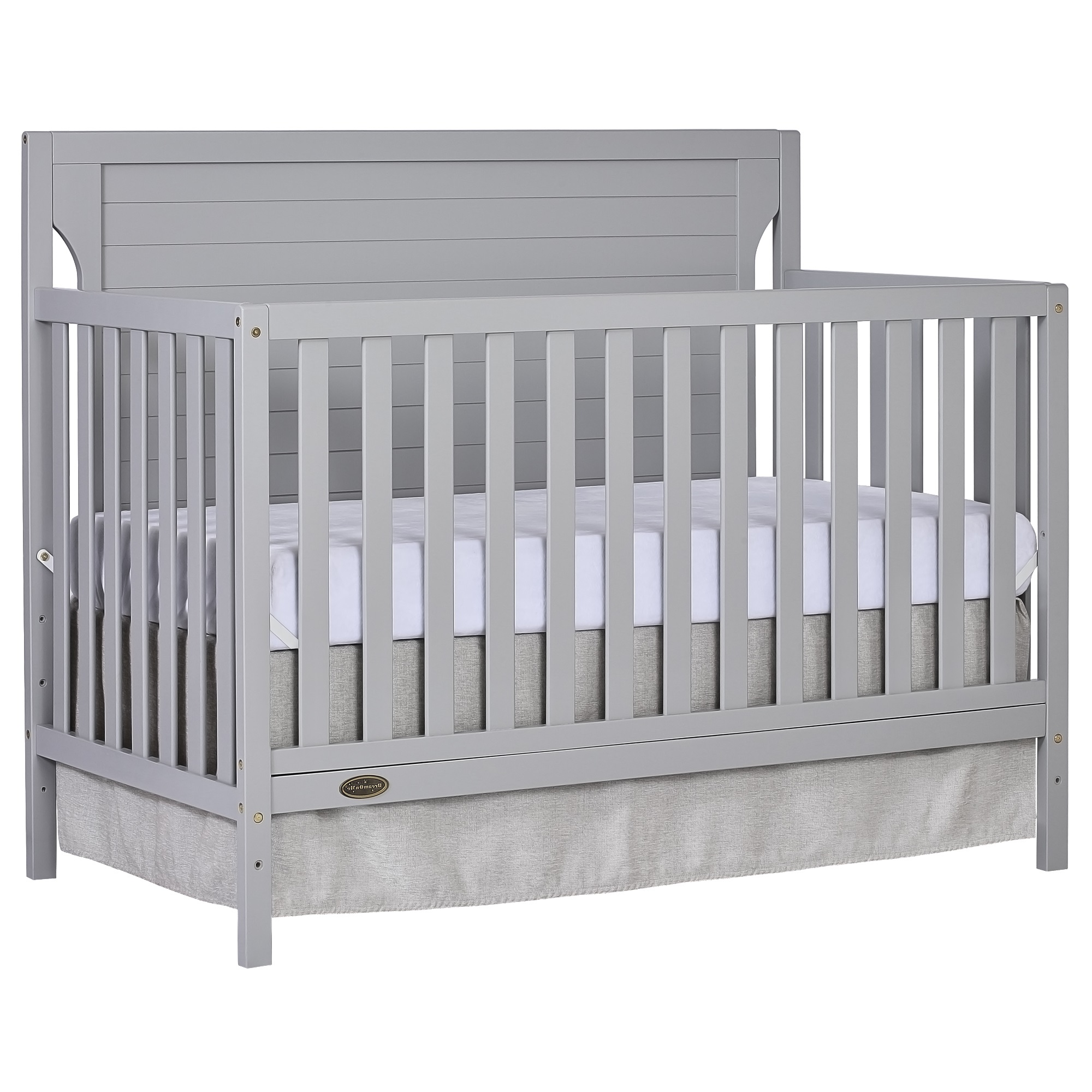 DaVinci Lila 3in1 Upholstered Convertible Crib in Slate with Pebble