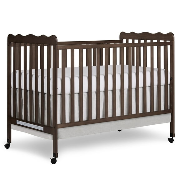 Dream On Me Carson Classic 3-in-1 Convertible Crib in Smokey Oak, Greenguard Gold Certified