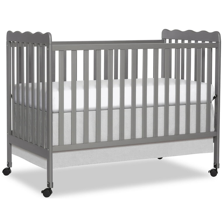 Dream On Me Carson Classic 3-in-1 Portable Crib in Steel Grey