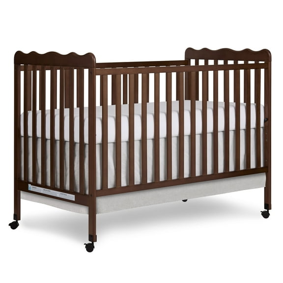 Dream On Me Carson Classic 3-in-1 Convertible Crib in Walnut, Greenguard Gold Certified