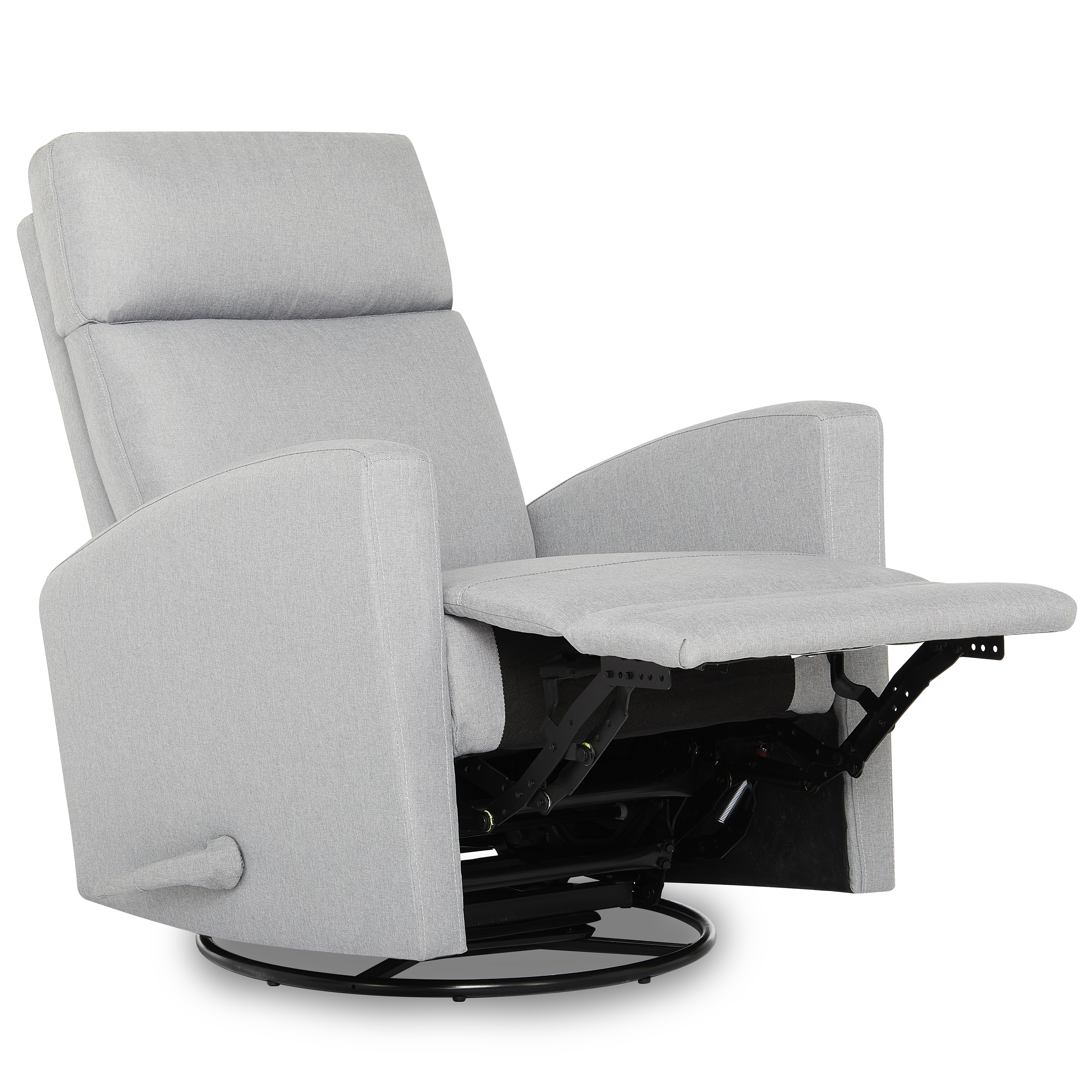 Dream On Me Chatham Swivel Gliding Recliner in Grey, FSC Certified, Durable Polyester Fabric - image 1 of 12
