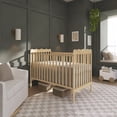 thumbnail image 1 of Dream On Me Carson Classic 3-in-1 Portable Crib in Natural, Removable Wheels, Converts from Baby Crib to Toddler Bed, Day Bed and Kids Sofa, Three Adjustable Mattress Height Positions, 1 of 8