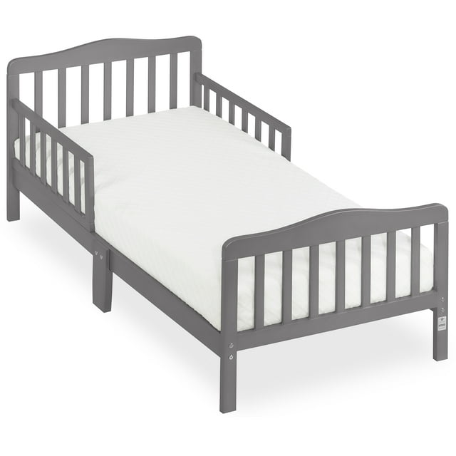 Dream On Me Classic Design Toddler Bed, Steel Grey