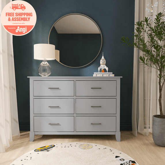 Dream On Me Cleo Dresser, Pebble Gray