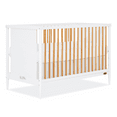 thumbnail image 1 of Dream On Me Clover 4-In-1 Modern Island crib With Rounded Spindles, Convertible Crib, Mid- Century Meets Modern, Coordinates With The Clover Changing Table In wWhite And Natural, 1 of 14