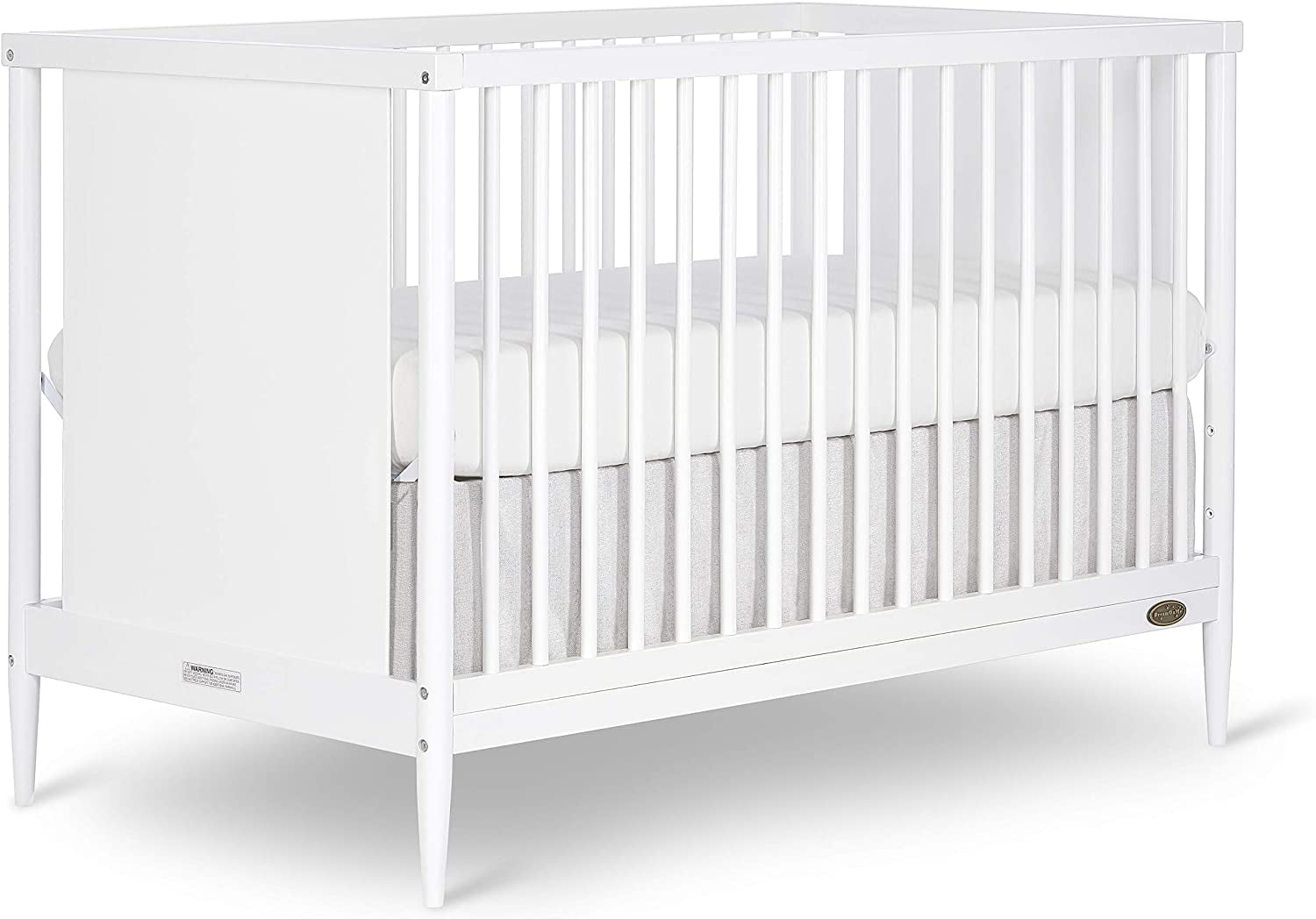 Dream On Me Clover 4in1 Modern Island Crib with Rounded Spindles in