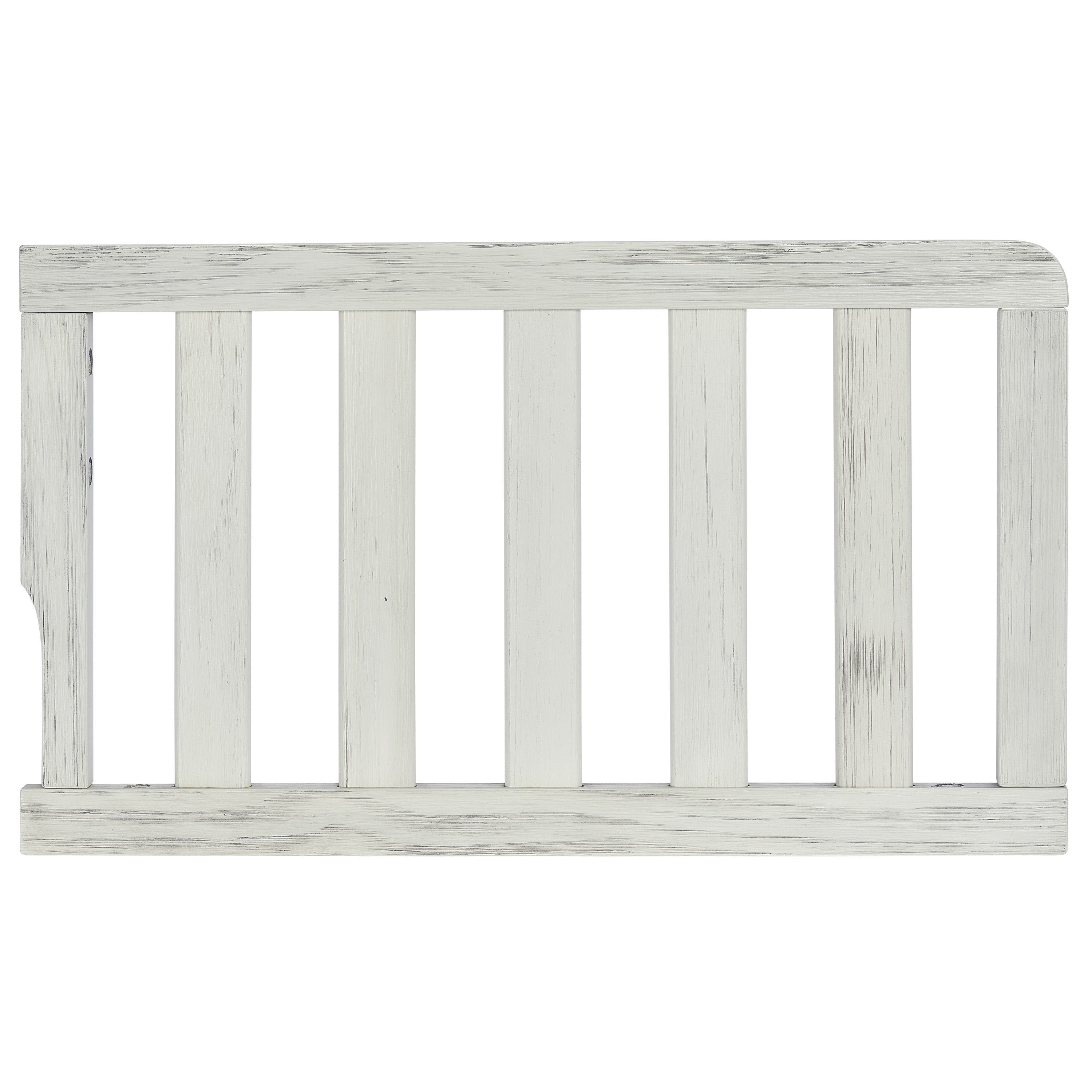 Dream On Me Convertible Crib Toddler Guard Rail In Glazed Brush White