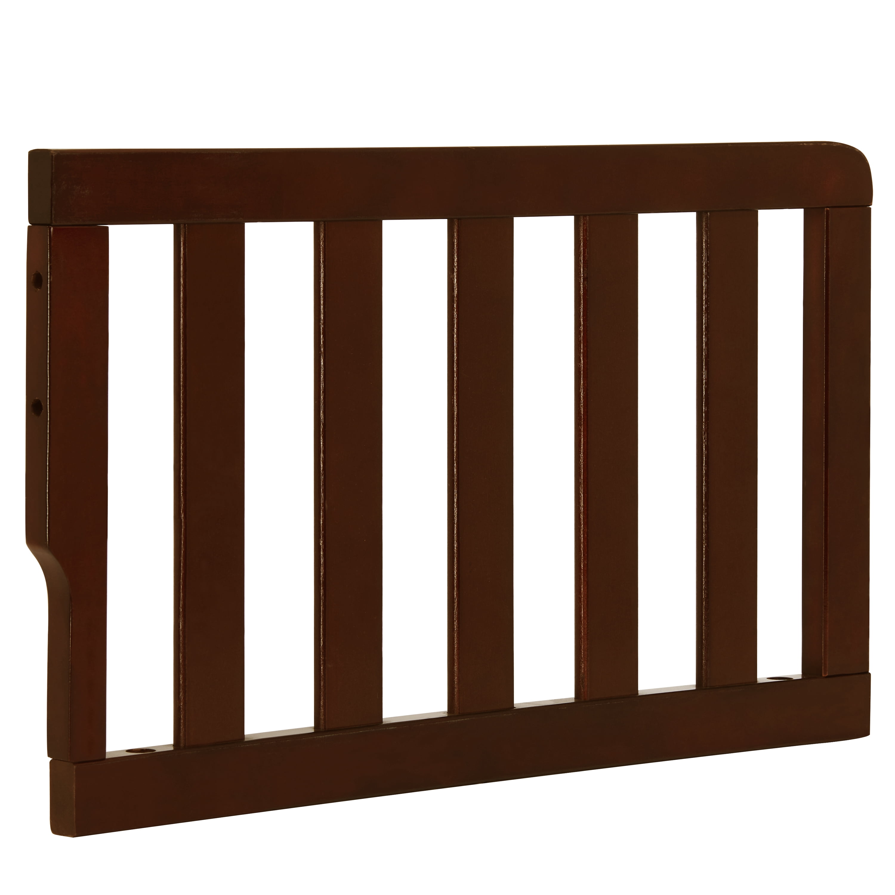Dream On Me Convertible Crib Toddler Guard Rail in Espresso Converts Cribs to Toddler Beds