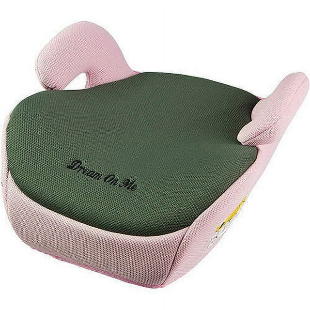 Dream On Me Coupe Backless Booster Car Seat, Pink/Green