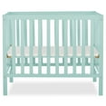 thumbnail image 1 of Dream On Me Edgewood 4-In-1 Convertible Mini Crib In Mint, 1 of 10