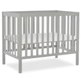 thumbnail image 1 of Dream On Me Edgewood 4-in-1 Convertible Mini Crib, Cool Grey, 1 of 9