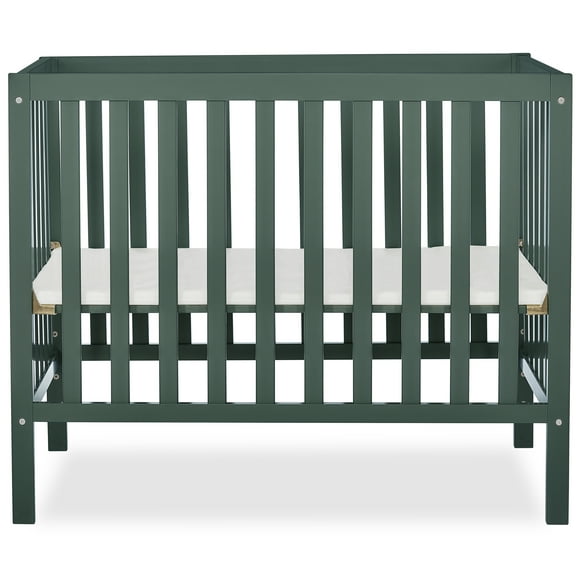 Dream On Me, Edgewood 4-in-1 Convertible Mini Crib, Olive