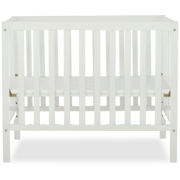 Dream On Me Edgewood 4-In-1 Convertible Mini Crib In White