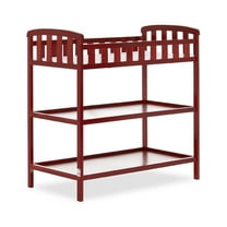 Dream On Me Emily Changing Table, Comes With 1" Changing Pad, Portable Changing Station, Cherry