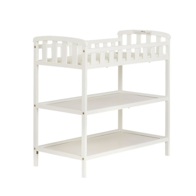 Dream On Me Emily Changing Table, Comes With 1" Changing Pad, Portable Changing Station, White