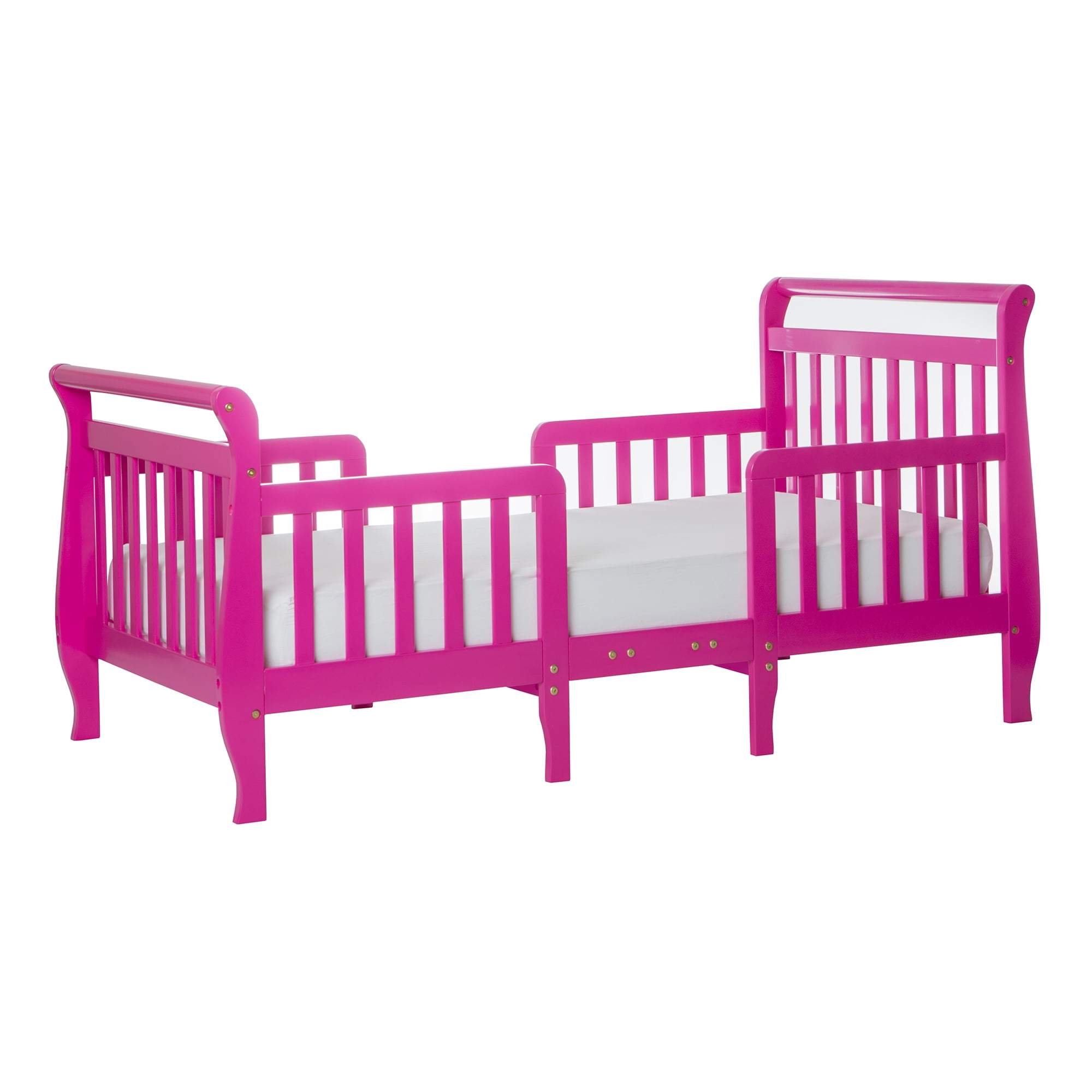 Dream On Me Emma 3in1 Convertible Toddler Bed, Fuchsia Pink