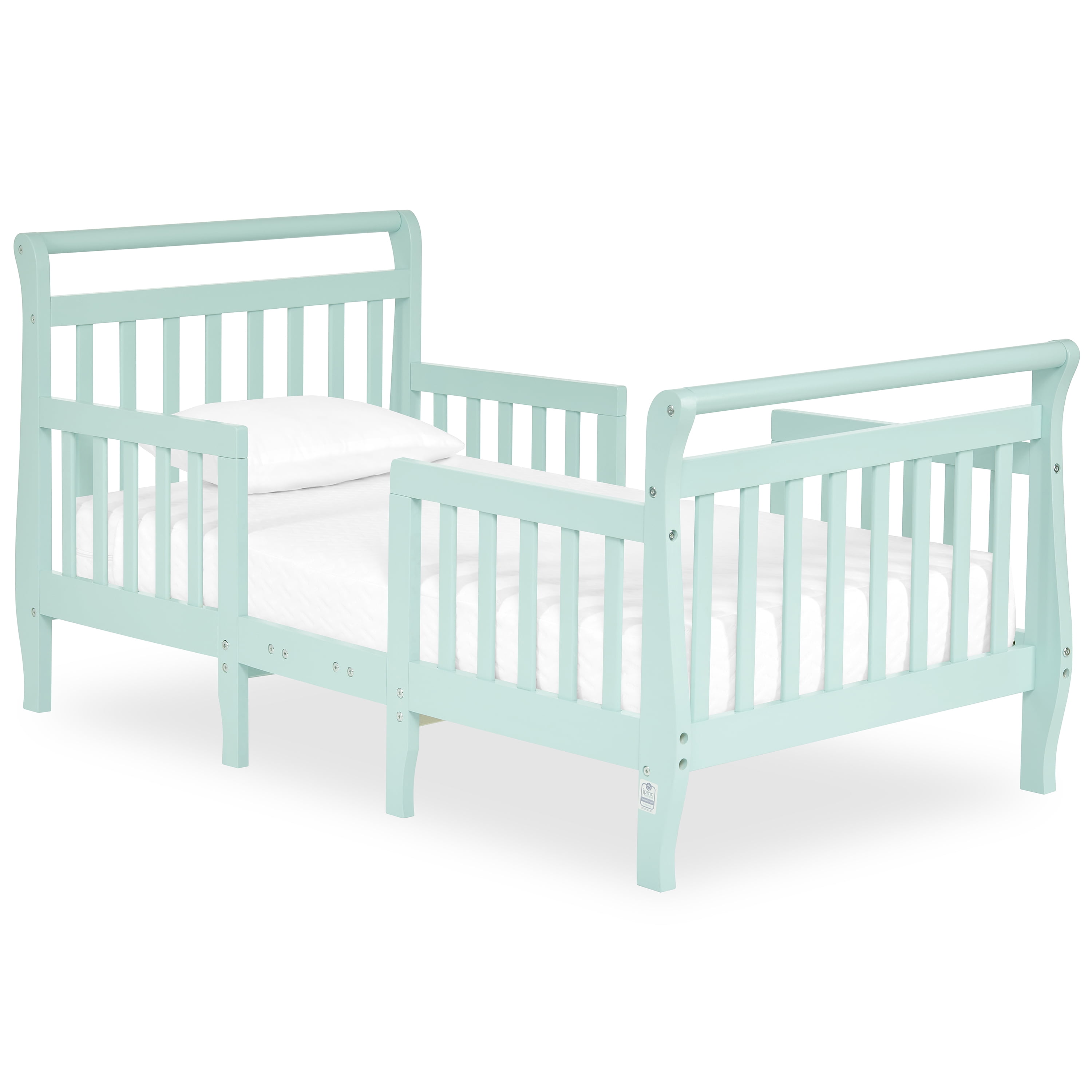 Dream On Me Emma 3-in-1 Convertible Toddler Bed, Mint, Model #649-MT