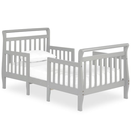 Dream On Me Emma 3-in-1 Convertible Toddler Bed, Steel Grey, Model #649-SGP