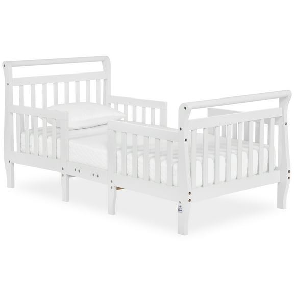 Dream On Me Emma 3-in-1 Convertible Toddler Bed, White, Model #649-W