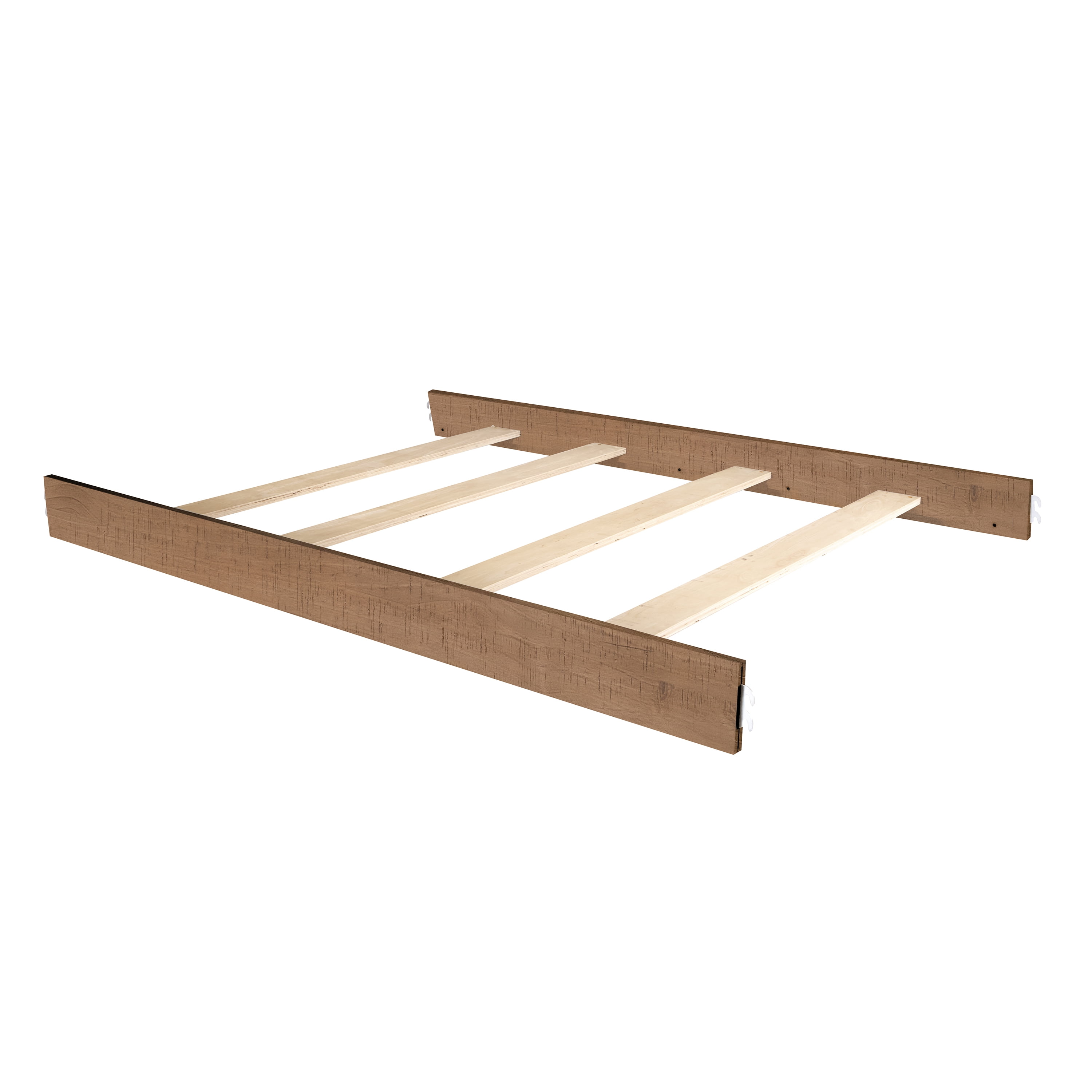 evolur Convertible Crib Wooden Full Size Bed Rail, Sugar Cane