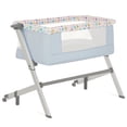 thumbnail image 1 of Dream On Me Flora Baby Bassinet, 5 Adjustable Height Position, Include Mattress Pad, Confetti Blue, 1 of 15