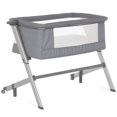 thumbnail image 1 of Dream On Me Flora Bassinet with Carry Bag , Compact & Modern, Storm Gray, 1 of 12