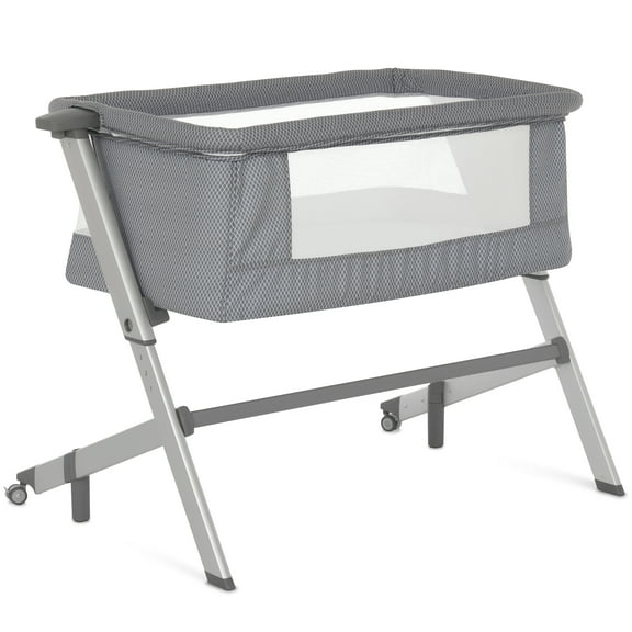 Dream On Me Flora Bassinet with Carry Bag , Compact & Modern, Storm Gray