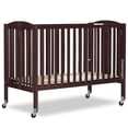 thumbnail image 1 of Dream On Me Folding Full Size Convenience Crib, Espresso, 1 of 6