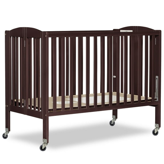 Dream On Me Folding Full Size Convenience Crib, Espresso