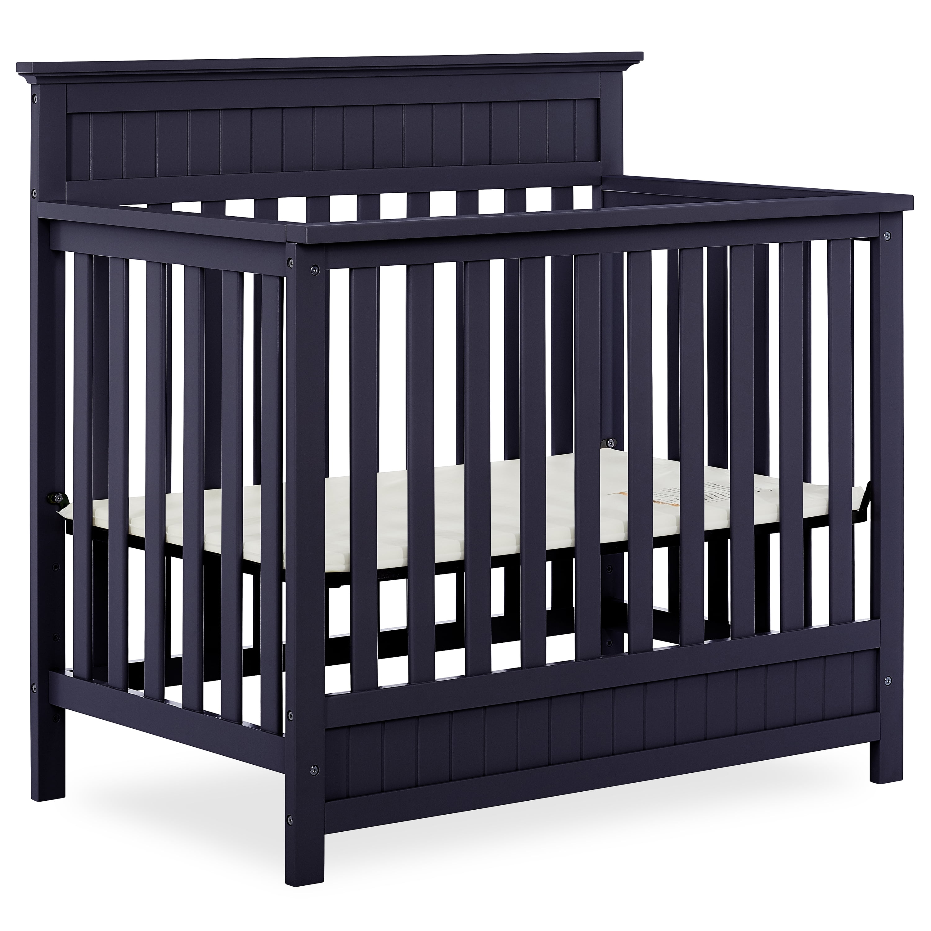 Dream On Me Harbor 4in1 Convertible Mini Crib in Navy, Greenguard