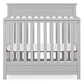 thumbnail image 1 of Dream On Me Harbor 4-in-1 Convertible Mini Crib in Pebble Grey, Greenguard Gold Certified, 1 of 9