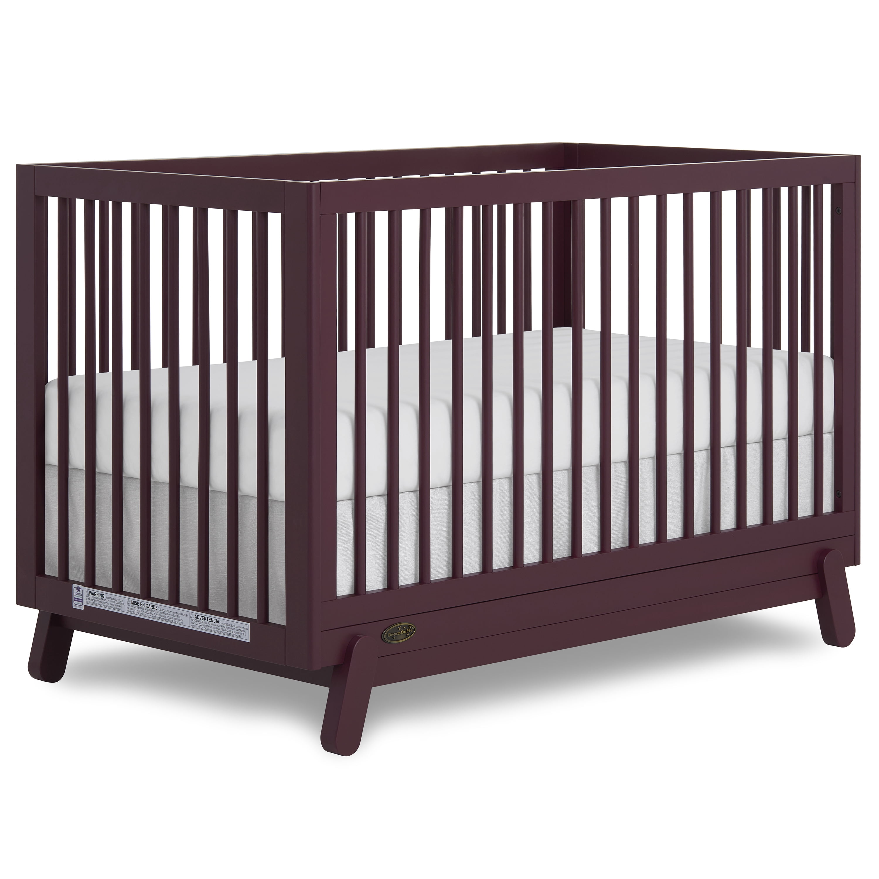 Dream On Me Hygge 5-in-1 Convertible Crib, Auburn