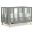 thumbnail image 1 of Dream On Me Hygge 5-in-1 Convertible Crib, Sea Grass And Vintage White Oak, 1 of 9