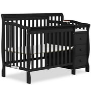 Dream On Me Jayden 4-in-1 Convertible Crib with Changer Black
