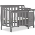 thumbnail image 1 of Dream On Me Jayden 4-in-1 Convertible Mini Crib and Changer, Storm Grey, 1 of 10